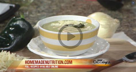 Creamy Roasted Poblano Soup Homemade Nutrition Nutrition That Fits Your Life