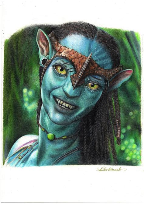 Neytiri Drawing By Leila Allameh Fine Art America