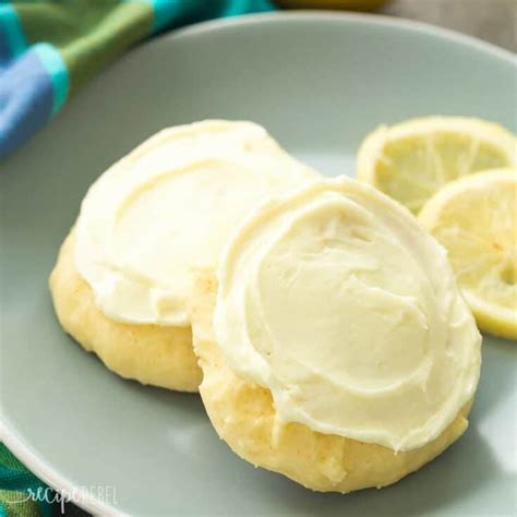 Frosted Lemon Sour Cream Sugar Cookies Recipe