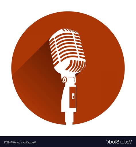 Microphone Silhouette Vector At Vectorified Collection Of