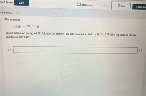 Solved Ment Score 6 1 Resources Give Up Hint Check Ans Chegg