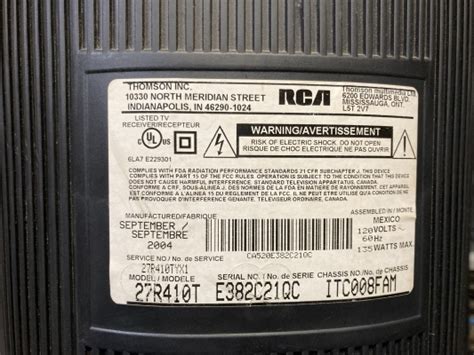 Rca R T Crt Database