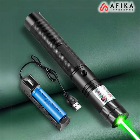 Jual Laser Hijau Green Laser Pointer Jarak Jauh Baterai Charge