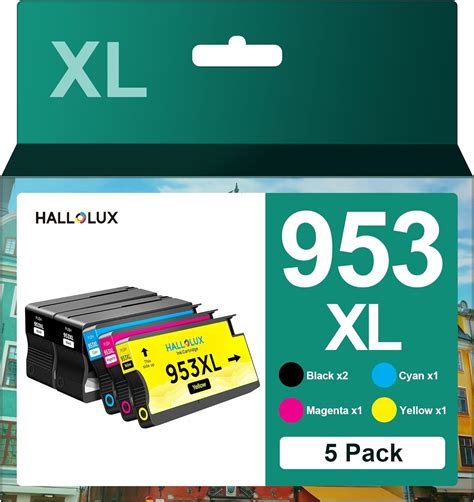 953xl Ink Cartridges 5 Pack High Yield Remanufactured For Hp 953 Xl Ink Compatible For Hp