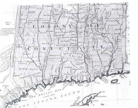 map of the connecticut colony