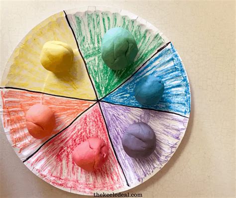 Play-Doh Color Wheel Project for Kids - The Keele Deal