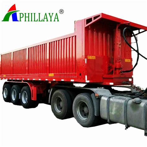 3 Axle Tipper Dumper Semi Trailer 30 60 Cubic With U Shape China