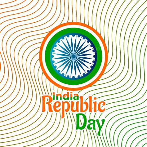 India Republic Day Vector Png Images India Republic Day With Line