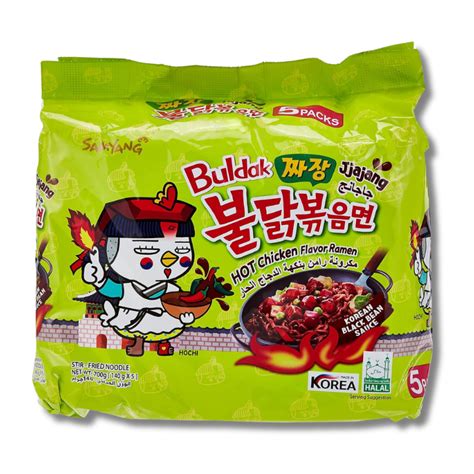 Get Samyang Buldak Ramen Hot Chicken Jjajang Flavor Pack Of 5