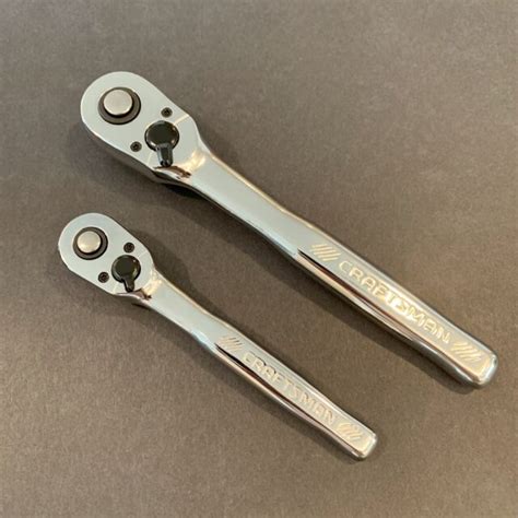 Craftsman 2pc Ratchet Set 14 And 38 Quick Release Premium 72 Tooth