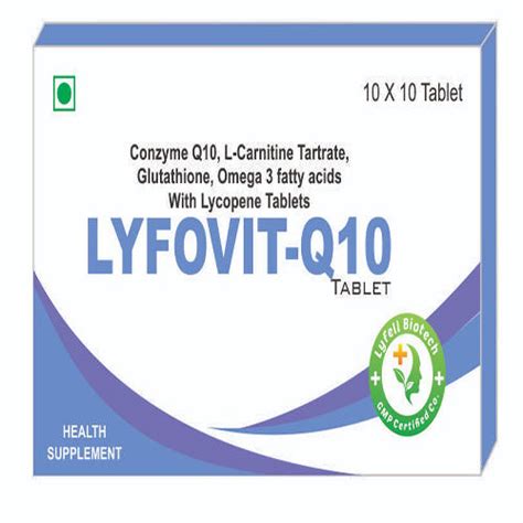 Lyfovit Q10 Dietary Tablet Efficacy Promote Nutrition At Best Price In