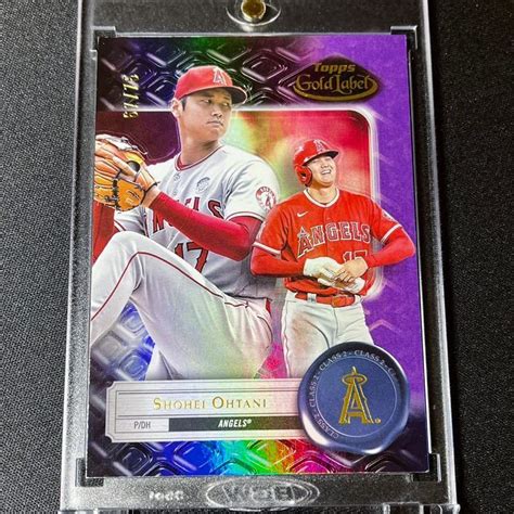 Yahoo オークション 最新 75枚限定 2022 Topps Gold Label 大谷翔平