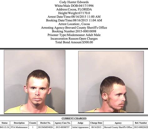 Arrests In Brevard County August 17 2015 Space Coast Daily