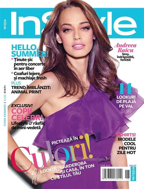 Andreea Raicu On Cover Magazine Photoshoot For Instyle Romania Magazine