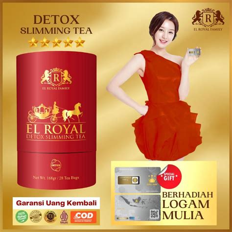 Jual El Royal Detox Slimming Tea Teh Detox Paket Shopee Indonesia