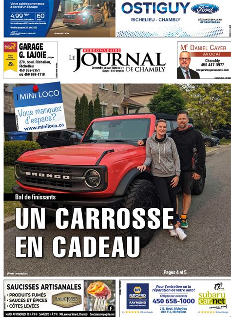 Chambly Juin Le Journal De Chambly