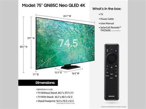 75 Class Qn85c Samsung Neo Qled 4k Smart Tv 2023 Samsung Us