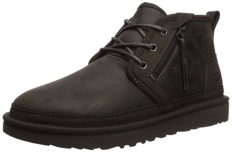 Ugg Leather Neumel Zip Chukka Boot In Black Olive Black For Men Lyst