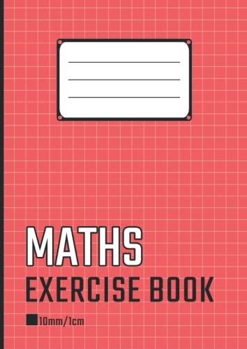 Maths Exercise Book A4 Graph Paper 10mm1cm Squares Metric Quad Ruled