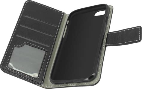 Geschikt Voor Iphone Se En Wallet Case Zwart Flip