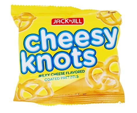 Jack N Jill Cheesy Knots Milky Cheese Flavored Coated Pretzels 28g 0