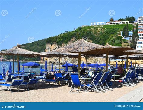 Sunbed En La Playa Imagen De Archivo Imagen De Vacaciones 30036807