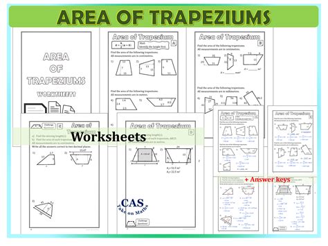 Measurement And Geometry Area Of Trapeziums Notes And Worksheets