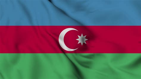 azerbaiyán bandera animación para antecedentes en 4k contento