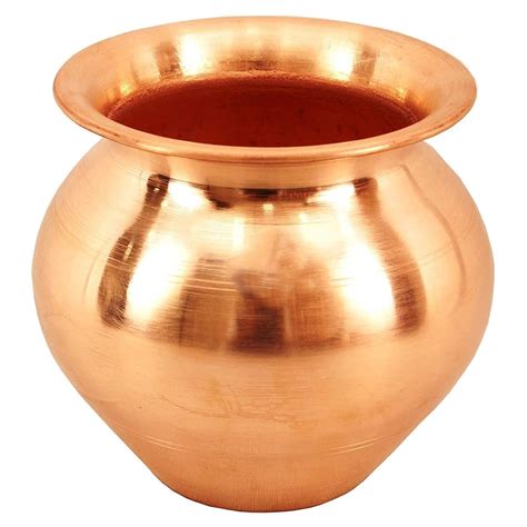 Adoko Pure Copper Kumkuma Kalash Handmade Tamba Ka Lota For Puja Yoga Aayurveda For Good