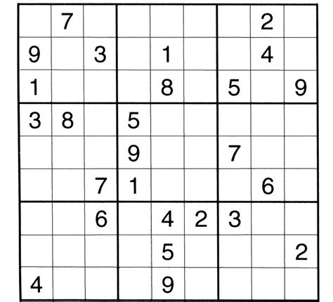 Sudoku Niveau Difficile