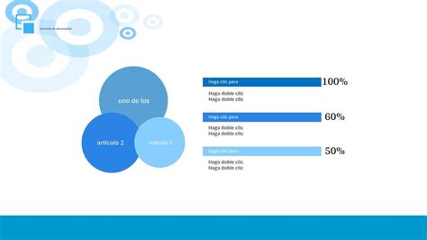 Diagrama Gráfico Azul Y Blanco Con Círculos Y Puntos Presentación Plantilla Para Powerpoint Y