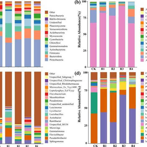 The Relative Abundance Of Microbial Taxa On The Phyla Level And Genus