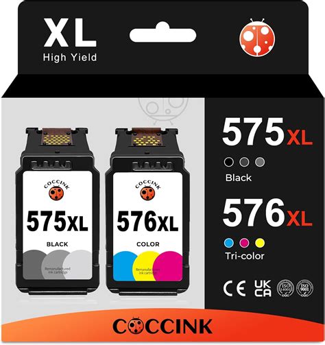 COCCINK PG 575 XL CL 576 XL Wiederaufbereitete Druckerpatronen Ersatz