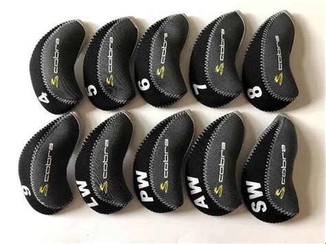 Pcs Golf Iron Headcovers For Cobra Club Head Covers Caps Lw Ebay