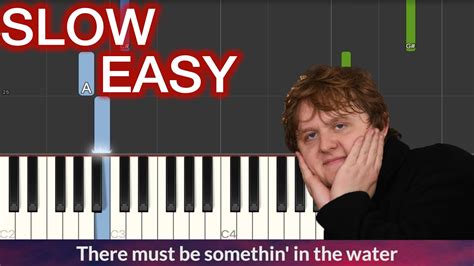 Lewis Capaldi Bruises Slow Easy Piano Tutorial Lyrics Youtube