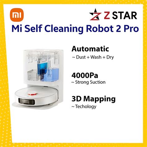 Xiaomi Mijia Self Cleaning Robot Pro Floor Vacuum Mop Self Clean Dry