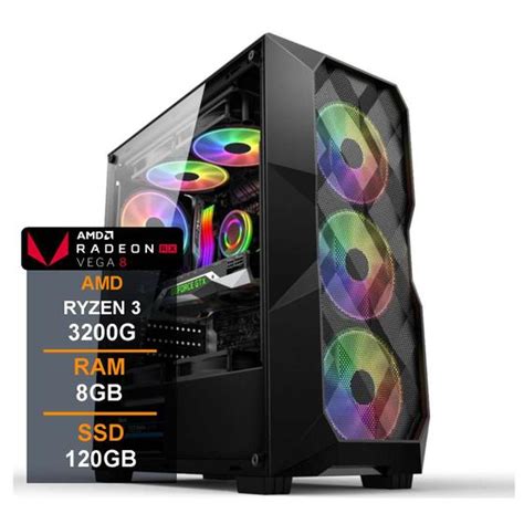 Pc Gamer Cpu Amd Ryzen G Ssd Gb Memoria Ram Gb Deutel