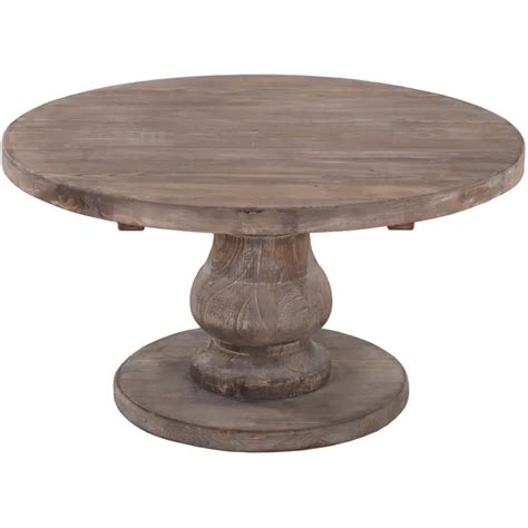 Carolina Reclaimed Pine Round Coffee Table By Kosas Home Vigshome