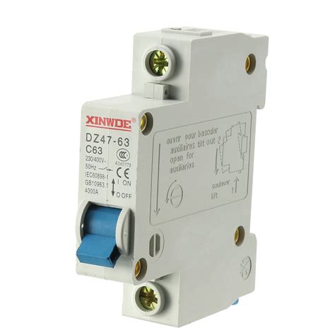 1Pole 63A 230 400V Low Voltage Miniature Circuit Breaker DZ47 63 C63