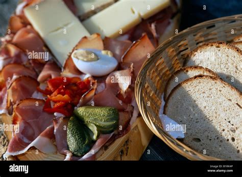 Brettljause (Snack), Austria Stock Photo - Alamy