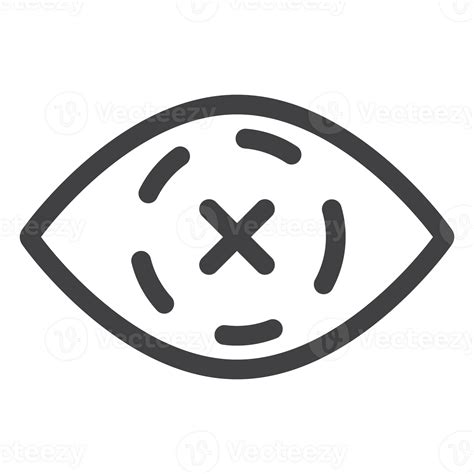 Blind Eyeless Icon Simple Thin Line Icon 24216536 Png