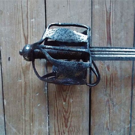 17th Century English Dragoons Basket Sword Vintage Fine Arms