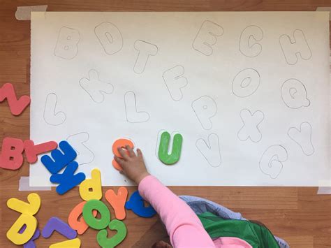 DIY Alphabet Puzzle - Happy Toddler Playtime