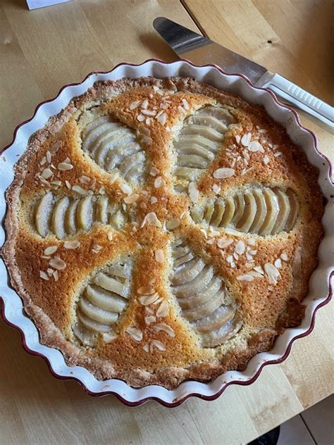 Tarte Bourdaloue Birnenkuchen mit Mandeln Typisch Französisch