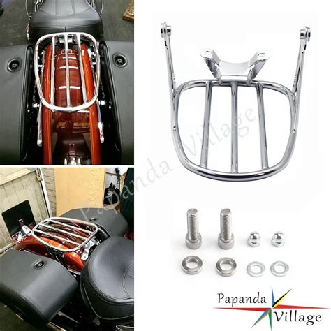 Guardabarros Trasero Cromado Para Motocicleta Kit De Portaequipajes