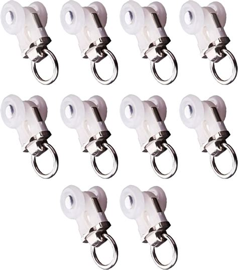 Buy Curtain Track Roller Hooks 10 Pcs Ceiling Curtain Track Runner