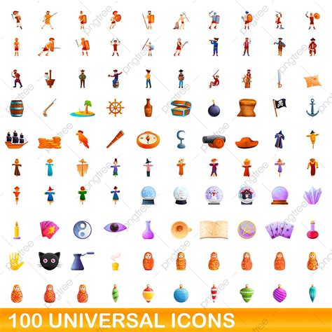 100 Vector Art PNG 100 Universal Icons Set Net Cat Universal PNG