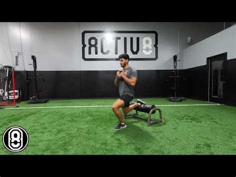 Activ8 Kettlebell Rear Foot Elevated Split Squat YouTube