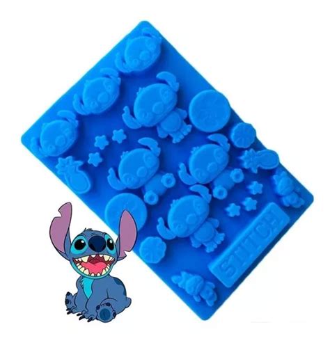 Molde Silicon Stitch Lilo Fondant Chocolate Gomitas Meses Sin Intereses