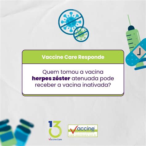 Quem Tomou A Vacina Herpes Z Ster Atenuada Pode Receber A Vacina